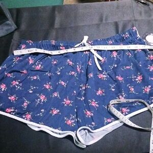 Floral Blue Women's Sleep Shorts
